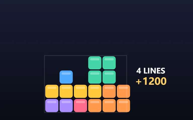 Block Cascade — Stack, spin and clear lines before the stack tops out.