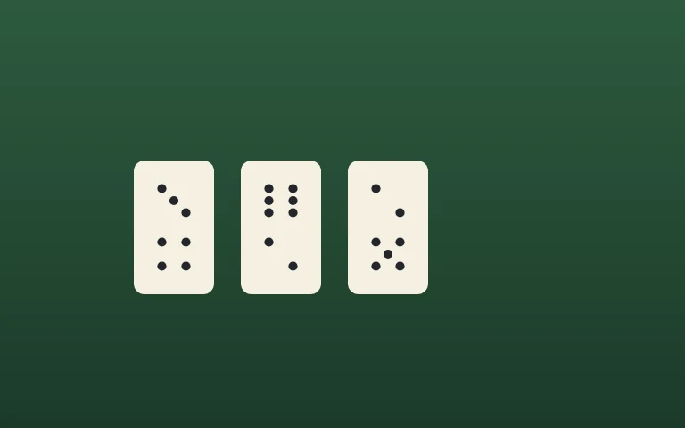 Domino Line — Match the ends, empty your hand first.