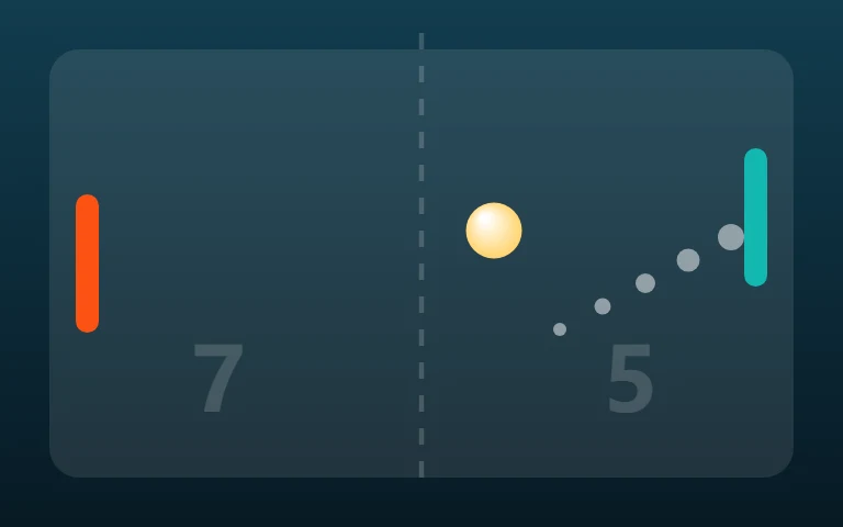 Ping Pong Precision — Win the rally with perfect paddle timing.