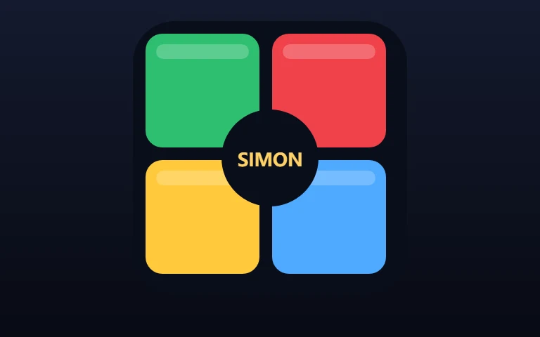 Simon Says — Repeat the colour sequence, one round longer each time.